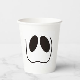 おもしろい、不気味、ハロウィーンの幽霊顔 紙コップ