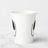 おもしろい、不気味、ハロウィーンの幽霊顔 紙コップ (左)