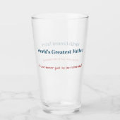 おもしろい |世界で最も偉大な父 |父の日 タンブラーグラス (正面)
