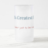 おもしろい |世界で最も偉大な父 |父の日 フロストグラスビールジョッキ (中央)