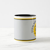 おもしろい!両耳性膝置換用マグカップ ツートーンマグカップ (中央)