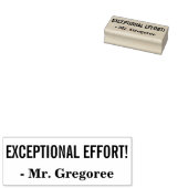 おもしろい「並外れた努力！」 教育者のゴム印 ラバースタンプ (押印)