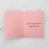 おもしろい「交遊通路に行け」カスタムの母の日 カード (内部)