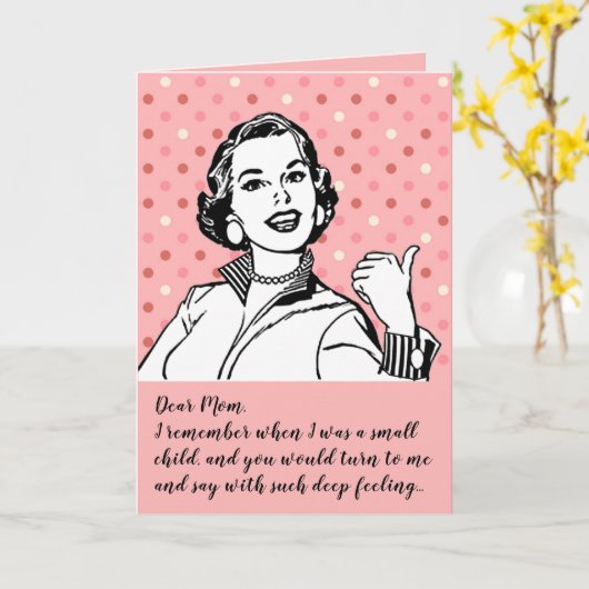 おもしろい「交遊通路に行け」カスタムの母の日 カード (黄色い花)