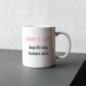 おもしろい |今日のゴール:保小さな人間が生きている マグカップ