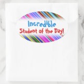 おもしろい「今日の素晴らしい学生!」 シール (バッグ)