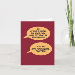 おもしろい:他人に親切にする カード