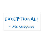 おもしろい「例外的！」 グレーディング用ゴム印 セルフインキングスタンプ (デザイン)