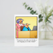 おもしろい「保のTouch」はがき ポストカード (スタンド正面)