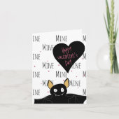 おもしろい「僕のものになるかい？」 こうもりラブ+バレンタインカード シーズンカード (正面)