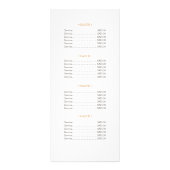 おもしろい《写真》ぼけ味とバラ金ゴールドサロンの価格表メニュー2 ラックカード (裏面)