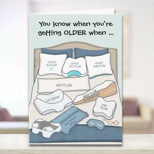 おもしろい 加齢 枕 誕生日 カード