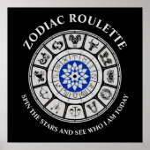 おもしろい〔占星術の〕十二宮図シンボルや象徴ポスター ポスター (正面)