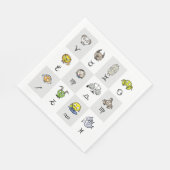 おもしろい〔占星術の〕十二宮図シンボルや象徴 スタンダードランチョンナプキン (角)