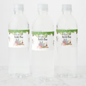 おもしろい&可愛いジャングルの動物アットパーティーワイルドワン ペットボトルラベル (ボトル)