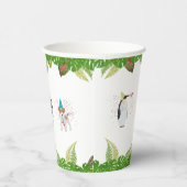 おもしろい&可愛いジャングルの動物アットパーティーワイルドワン 紙コップ (右)