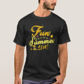 おもしろい、夏、太陽 Tシャツ (正面)