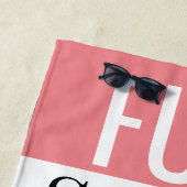 おもしろい、太陽と姉妹パーソナライズされた ビーチタオル (インサイチュ)