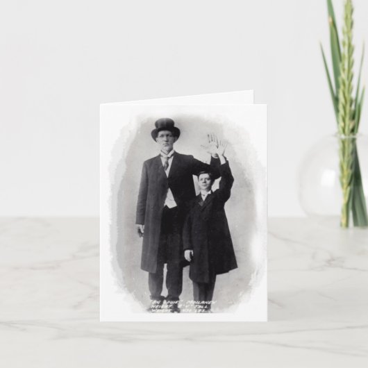 おもしろい! 巨大なこんにちは! ~のサーカス巨人! メッセージカード カード (正面)