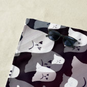 おもしろい,幽霊たち,幽霊，ハロウィーン，光沢，金ゴールド, ビーチタオル (インサイチュ)