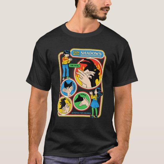 おもしろい – 影のある – 悪魔 – 蝶 – 馬 – うさぎ –  Tシャツ (正面)