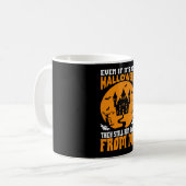 おもしろい 怖い ハロウィンでなくても使える コーヒーマグ コーヒーマグカップ (正面左)