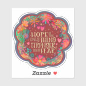 おもしろい、恐怖フローラの鼓舞よりも強い希望 シール (シート)