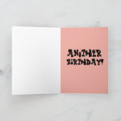 おもしろい「悲鳴」の誕生日 カード (内部)