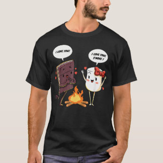 おもしろい 愛してる スモア マシュマロ サマーキャンプ Tシャツ