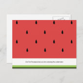 おもしろい&感動的スイカ葉書 ポストカード (正面/裏面)