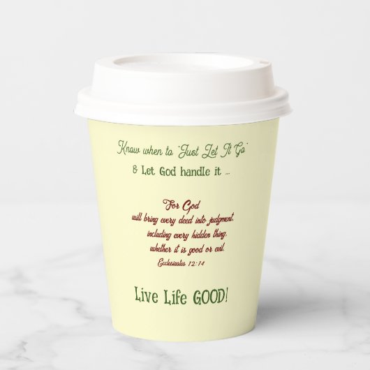 おもしろい 感動的 紙コップ (正面)