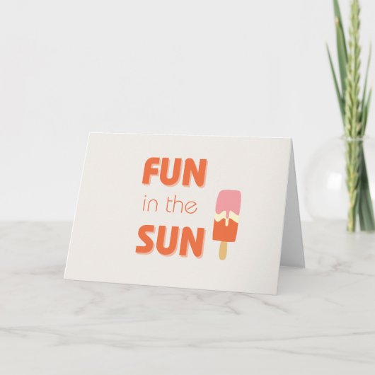 おもしろい。招待状とグリーティングカード カード (正面)