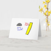 "おもしろい、支配します"プロダクトを揺れます カード (黄色い花)