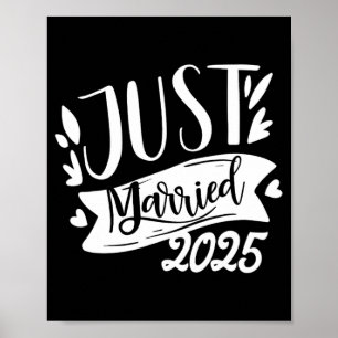 おもしろい!新婚2025 かわいい花嫁と新郎の結婚 ポスター