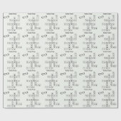 おもしろい「日曜日の準備!」 クロスワード眼鏡アート ラッピングペーパー (フラット)