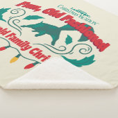 おもしろい、旧老ファッションドグリスウォルド家族クリスマス シェルパブランケット (3/4)