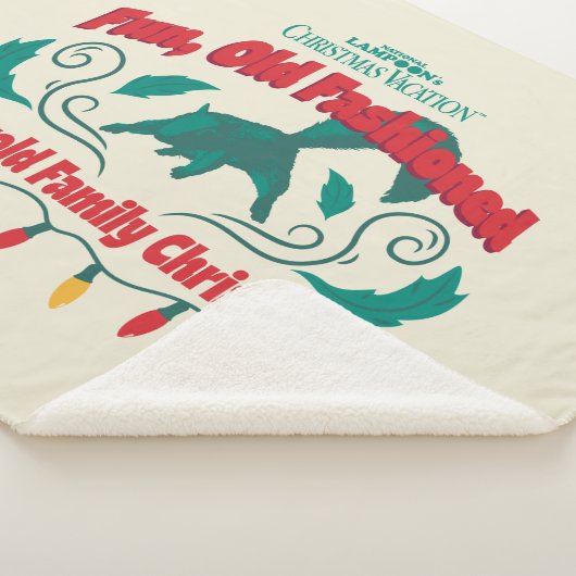 おもしろい、旧老ファッションドグリスウォルド家族クリスマス シェルパブランケット (3/4)