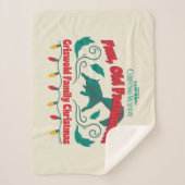 おもしろい、旧老ファッションドグリスウォルド家族クリスマス シェルパブランケット (正面)