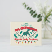 おもしろい、旧老ファッションドグリスウォルド家族クリスマス シーズンポストカード (スタンド正面)