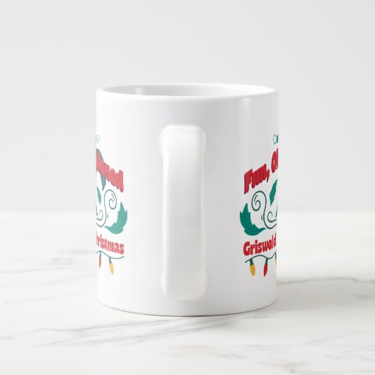 おもしろい、旧老ファッションドグリスウォルド家族クリスマス ジャンボコーヒーマグカップ (裏面)