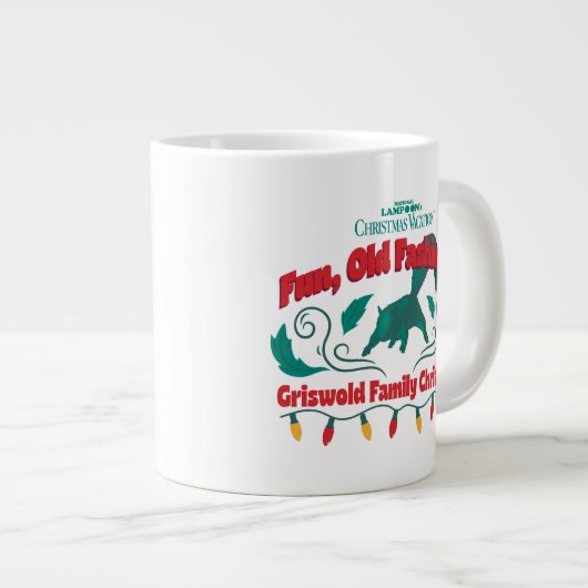 おもしろい、旧老ファッションドグリスウォルド家族クリスマス ジャンボコーヒーマグカップ (正面右)
