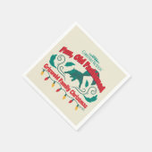 おもしろい、旧老ファッションドグリスウォルド家族クリスマス スタンダードカクテルナプキン (角)