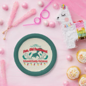 おもしろい、旧老ファッションドグリスウォルド家族クリスマス ペーパープレート (パーティー)