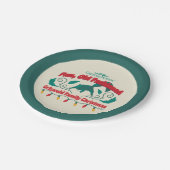 おもしろい、旧老ファッションドグリスウォルド家族クリスマス ペーパープレート (アングル)