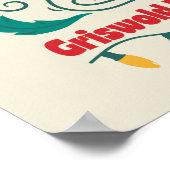 おもしろい、旧老ファッションドグリスウォルド家族クリスマス ポスター (角)