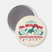 おもしろい、旧老ファッションドグリスウォルド家族クリスマス マグネット (正面/裏面)