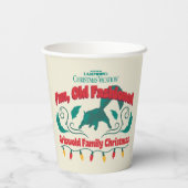 おもしろい、旧老ファッションドグリスウォルド家族クリスマス 紙コップ (裏面)