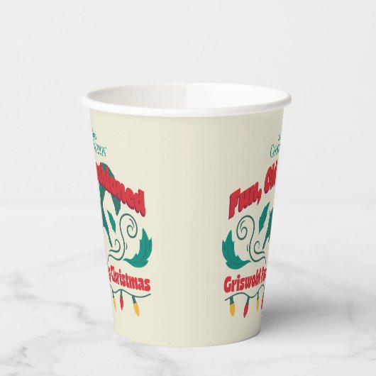 おもしろい、旧老ファッションドグリスウォルド家族クリスマス 紙コップ (左)