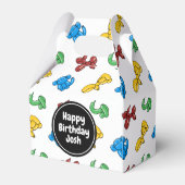 おもしろい、明るいバルーン動物のデザイン フェイバーボックス (裏面サイド)