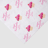 おもしろい、明るいピンクのカップケーキ –  薄葉紙 (詳細)